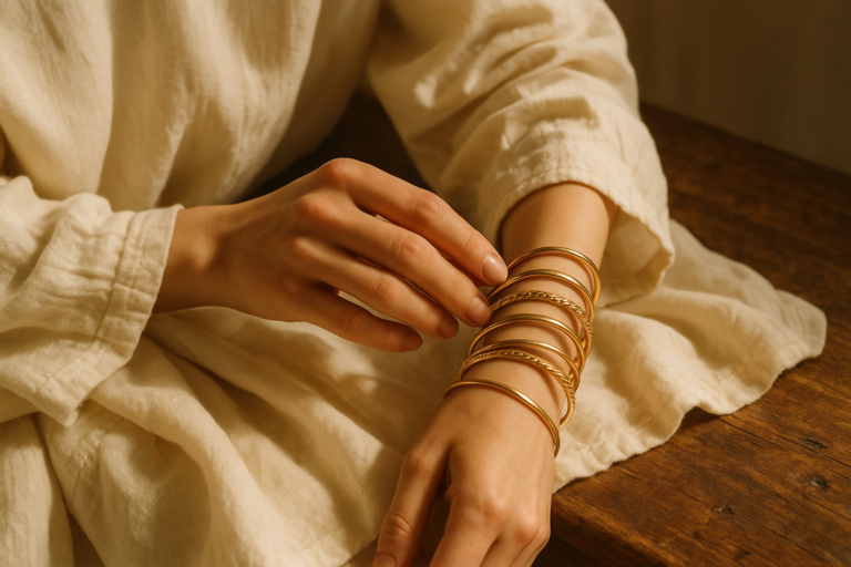 Embrace Summer with Layered Jewelry and Linen Dresses