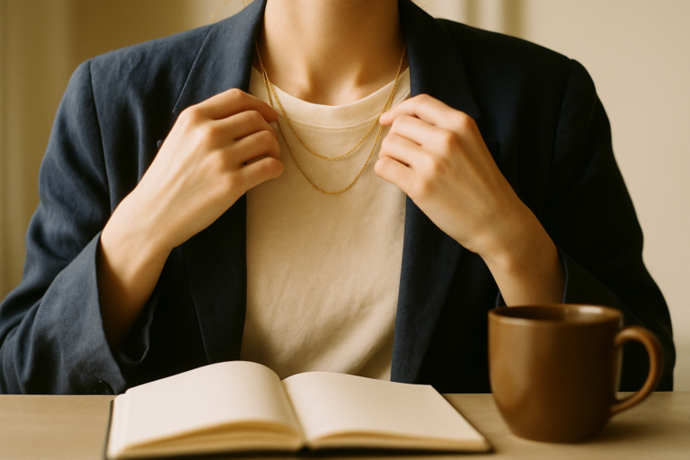 How to Style Jewelry with a Casual Blazer Look