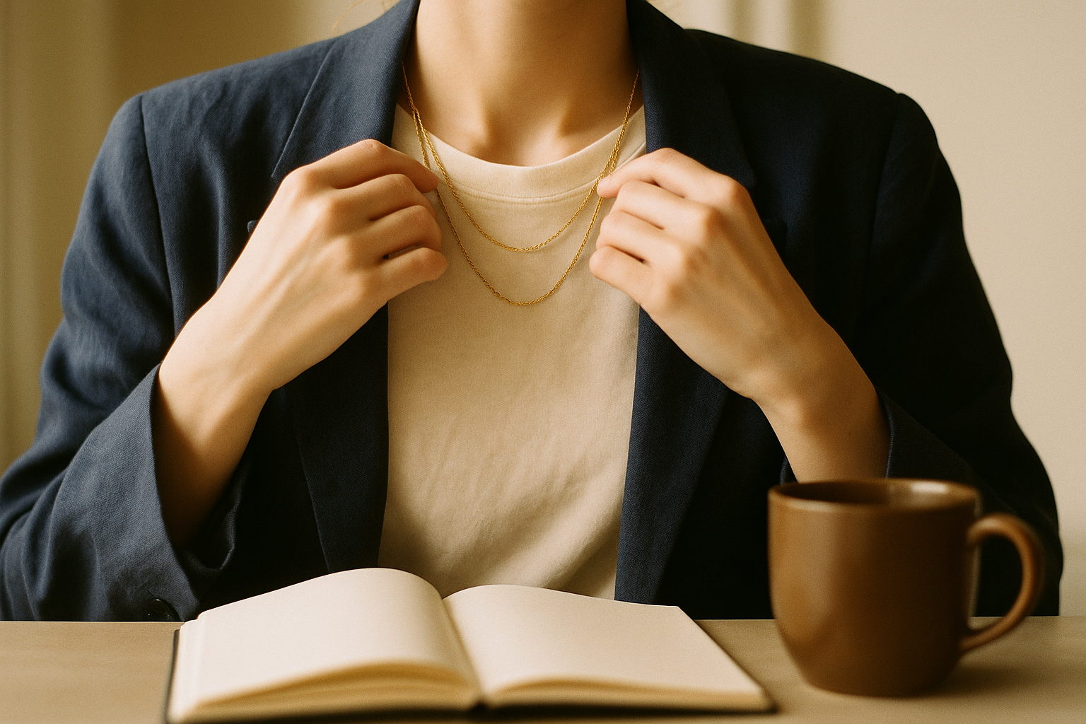 How to Style Jewelry with a Casual Blazer Look