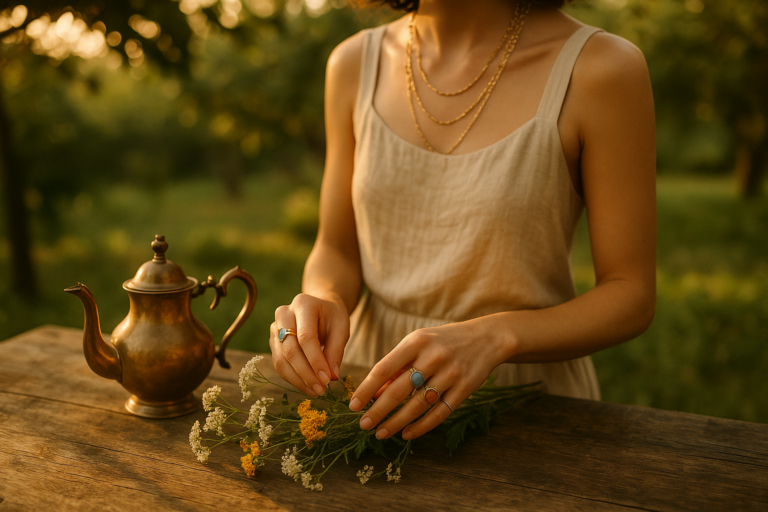 How to Style Jewelry for a Chic Summer Garden Party