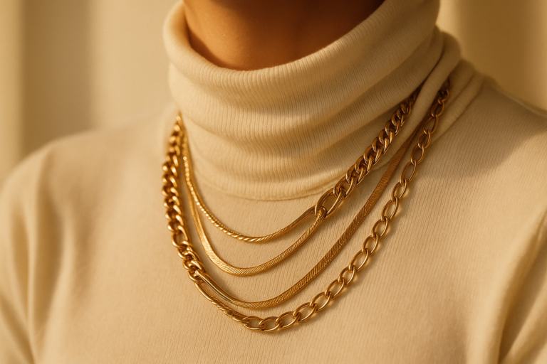Gold Necklace Layering: Style Tips for Fall Outfits